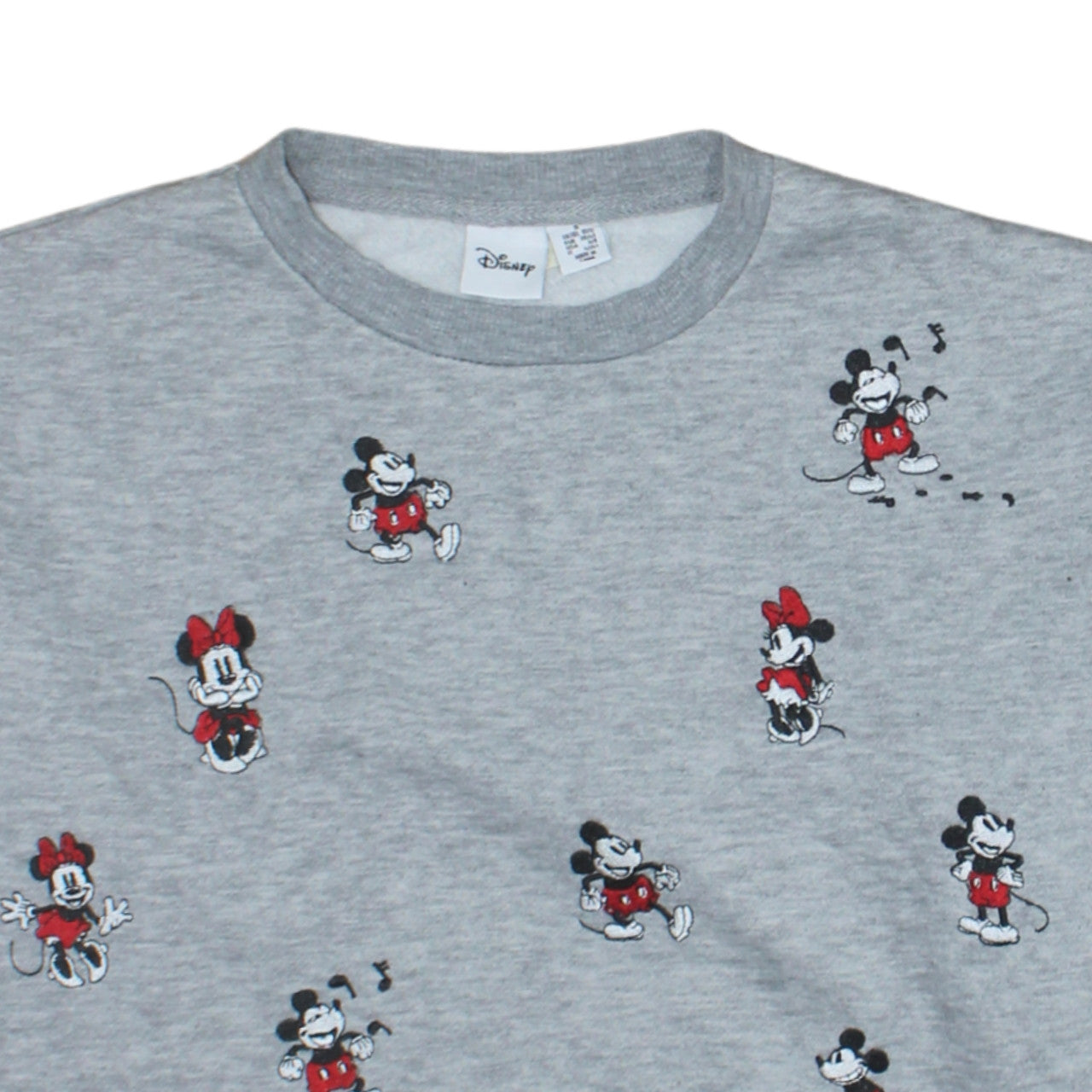 Womens UK Size 10/12 Disney Grey Pullover Sweatshirt