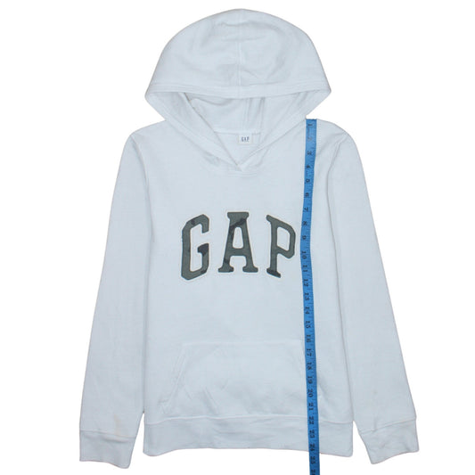 Womens UK Size M Gap White Pullover Hoodie