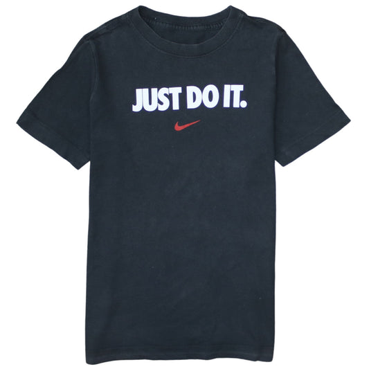 Boys UK Size 12 Years Nike Black Basic T-Shirt