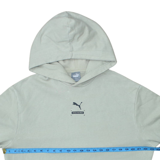Mens UK Size L PUMA Beige Pullover Hoodie
