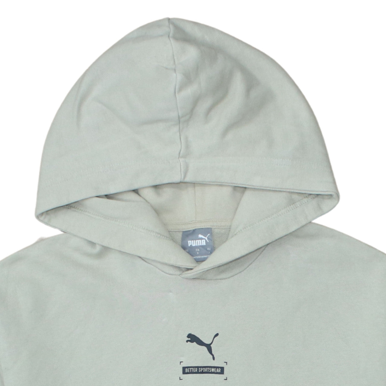 Mens UK Size L PUMA Beige Pullover Hoodie