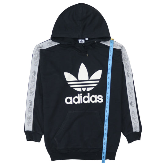 Womens UK Size 12 adidas Black Pullover Hoodie