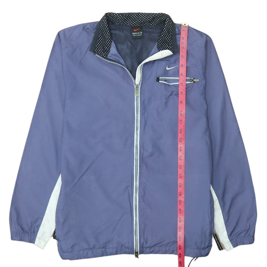 Womens UK Size M Nike Blue Windbreaker Coat