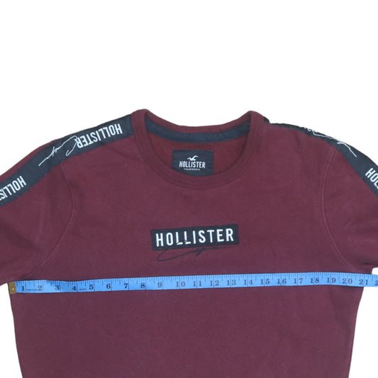 Mens UK Size XS Hollister Red Pullover Sweatshirt