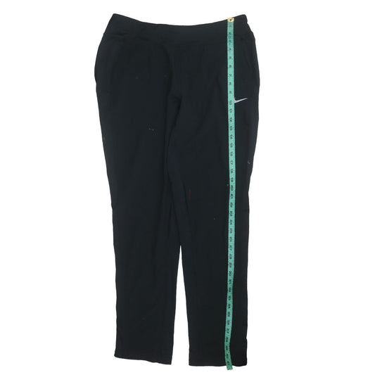 Womens UK Size L Nike Slim Fit Track Pants Black Trousers