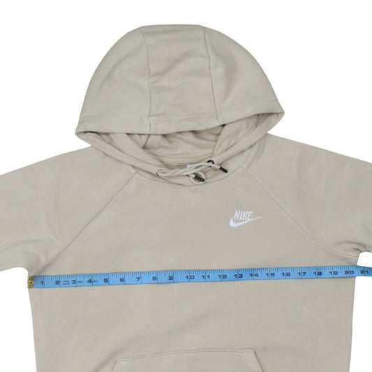 Womens UK Size S Nike Beige Pullover Hoodie