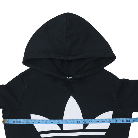 Womens UK Size 8 adidas Black Pullover Hoodie