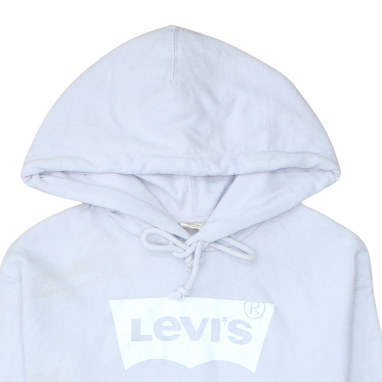 Womens UK Size S Levi's White Pullover Hoodie