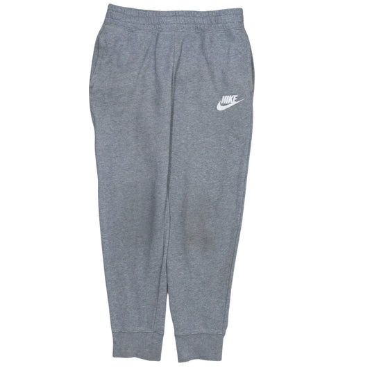 Nike Boys Grey Jogger Sweatpants L 146cm Fleece Trousers