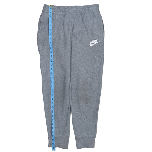 Nike Boys Grey Jogger Sweatpants L 146cm Fleece Trousers