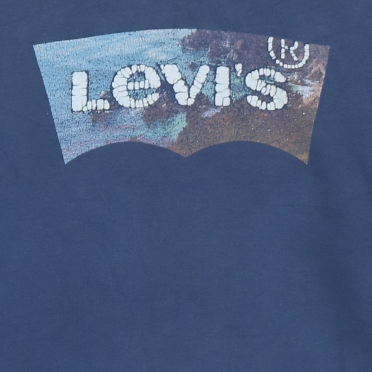 Mens UK Size L Levi's Blue Pullover Hoodie