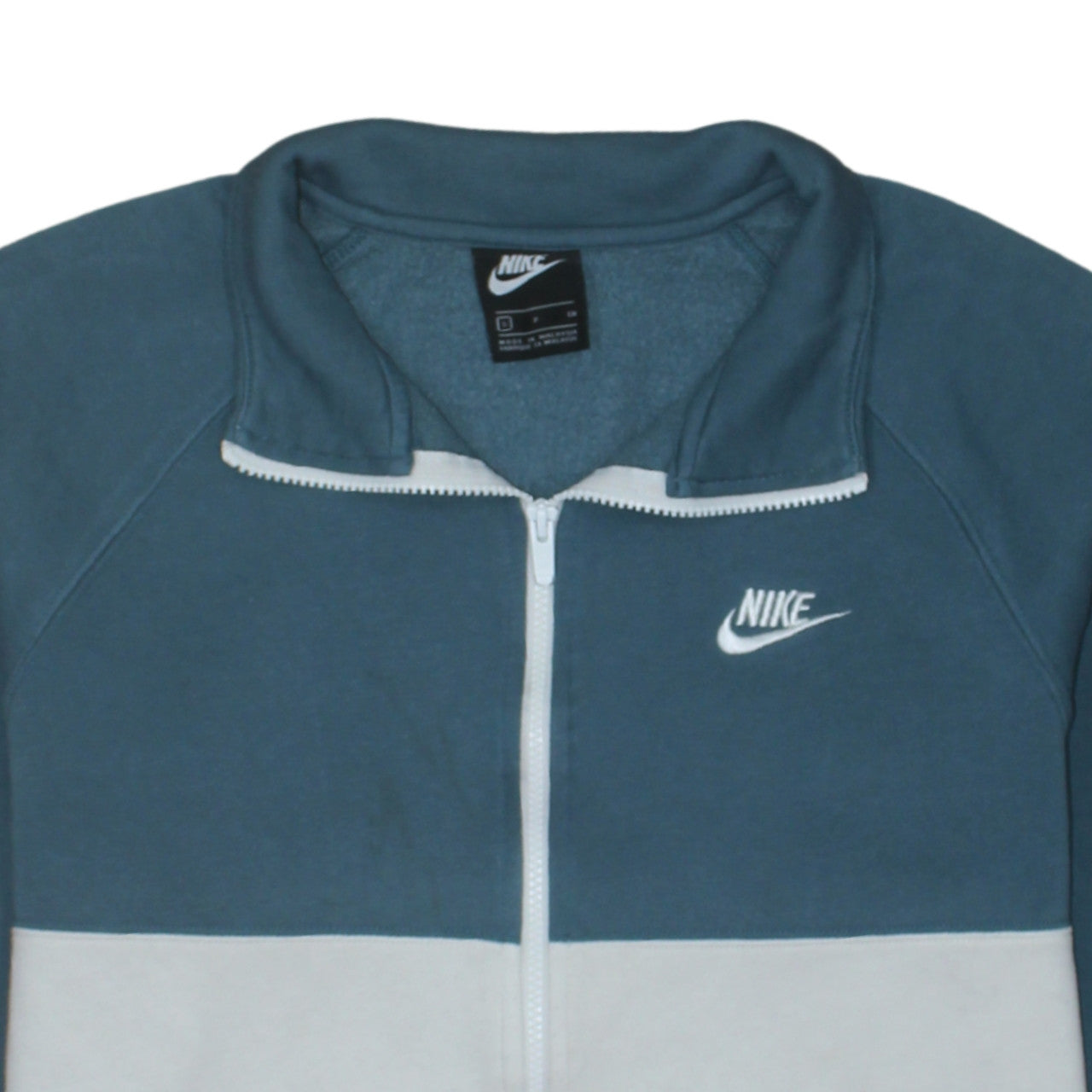 Mens UK Size S Nike Blue Full Zip Sweatshirt