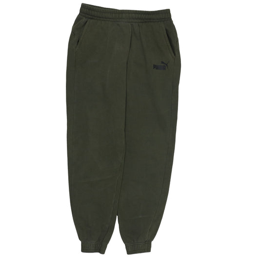 Puma Boys Green Jogger Sweatpants 15-16 Years Elastic Waist Pockets