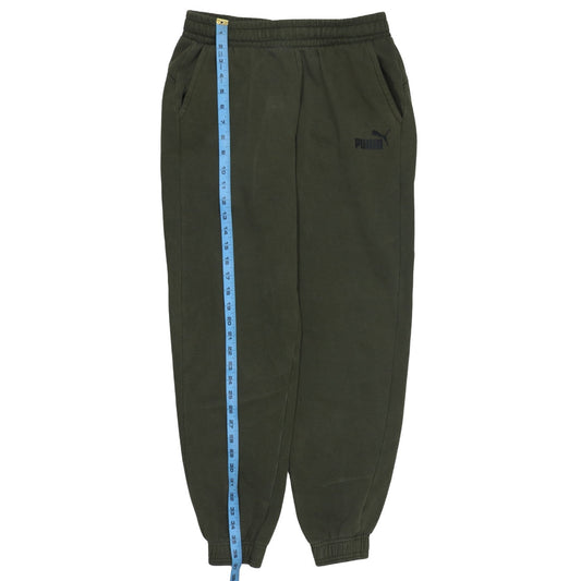 Puma Boys Green Jogger Sweatpants 15-16 Years Elastic Waist Pockets