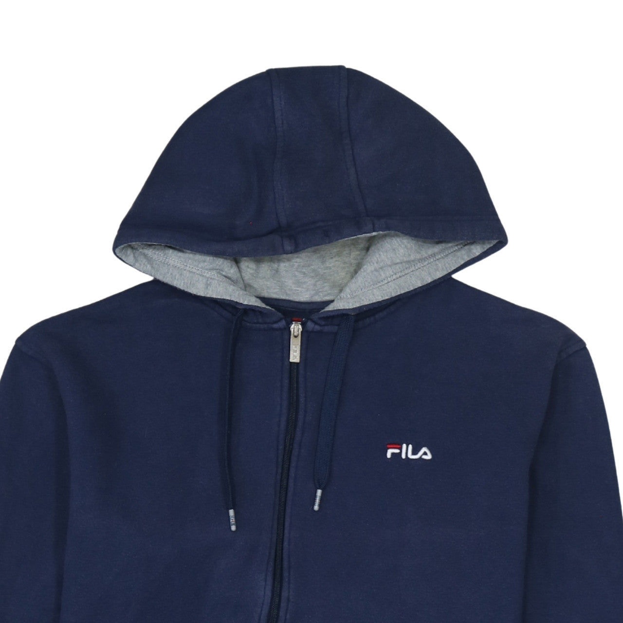 Mens UK Size L FILA Blue Full Zip Hoodie
