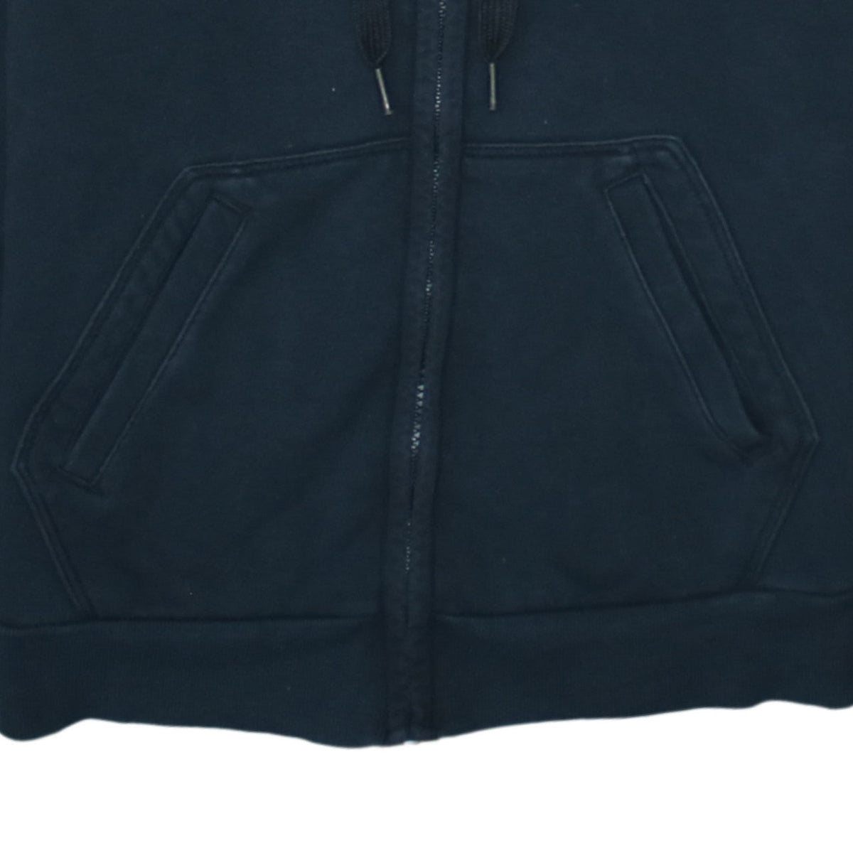 Additional view of Adidas women’s black full zip hoodie m essentials 3-stripes sportswear