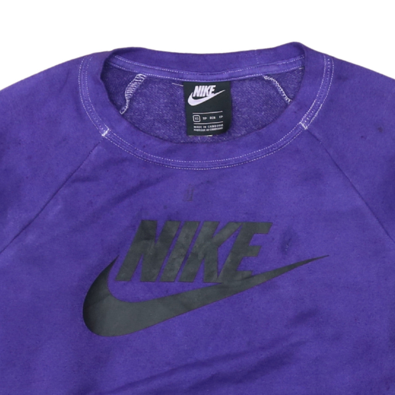 Womens UK Size XS Nike Purple Pullover Sweatshirt