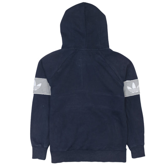 Womens UK Size 12 adidas Blue Pullover Hoodie