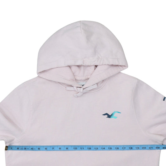 Womens UK Size L Hollister Pink Pullover Hoodie