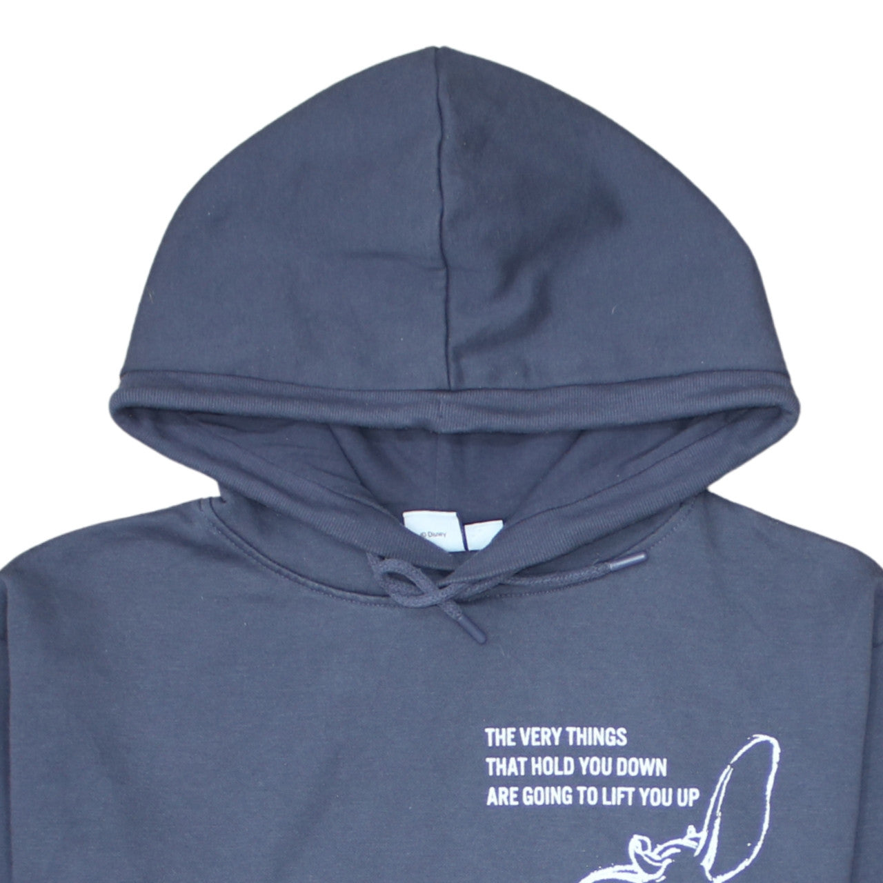 Womens UK Size 10/12 Disney Blue Pullover Hoodie