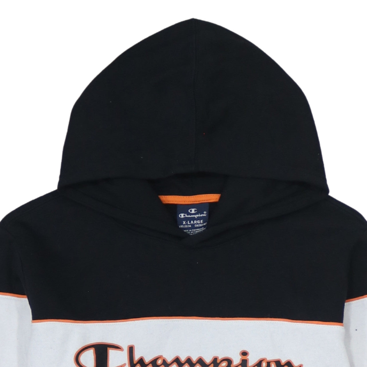 Boys UK Size 13-14 Years Champion Black Pullover Hoodie