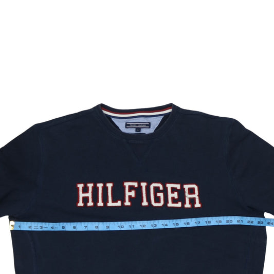 Mens UK Size L Tommy Hilfiger Blue Pullover Sweatshirt