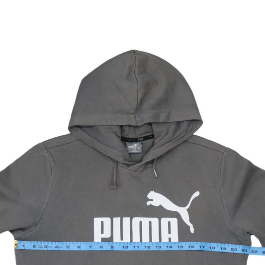 Mens UK Size S PUMA Grey Pullover Hoodie