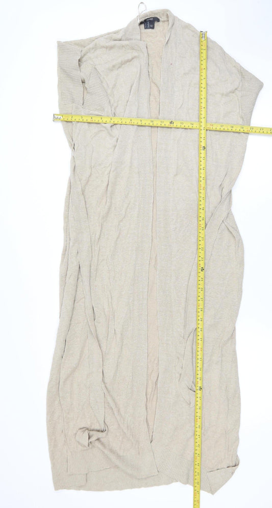 Esprit Women's Beige 2XL Lightweight Belted Knit Cardigan