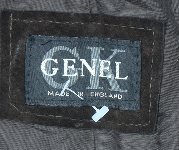 Womens UK Size 12 Genel Brown Overcoat