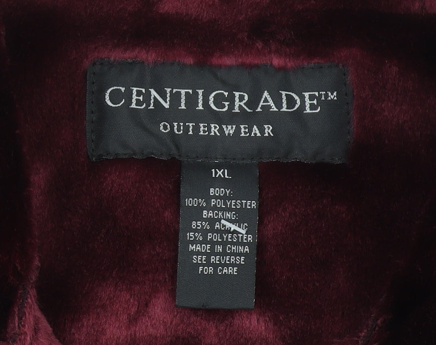 Womens UK Size XL Centigrade Red Overcoat