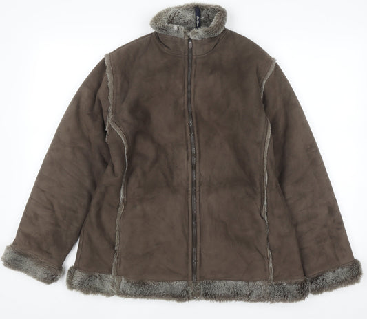 Womens UK Size 14 Peter Storm Brown Basic Jacket