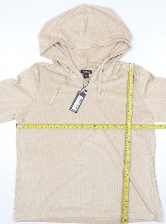 Womens UK Size 12 Boohoo Beige Pullover Jumper