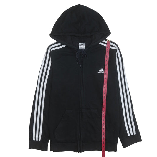 Womens UK Size 16 adidas Black Full Zip Hoodie