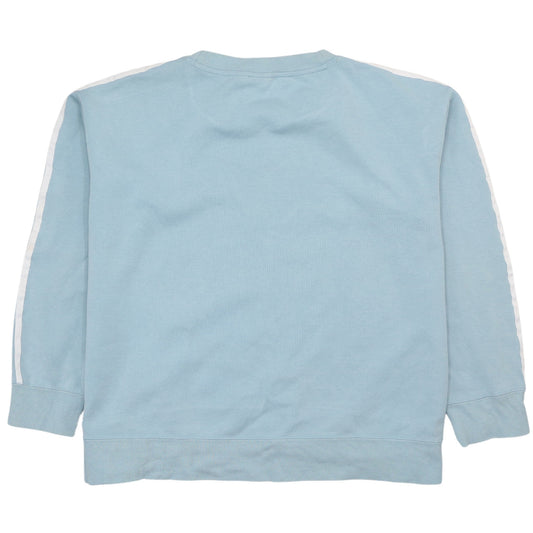 Womens UK Size 12 adidas Blue Pullover Sweatshirt