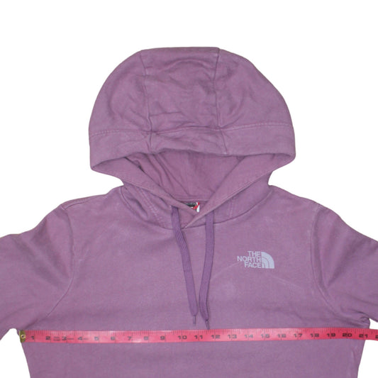 Womens UK Size M The North Face Purple Pullover Hoodie