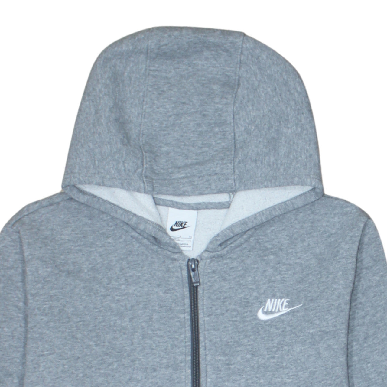 Boys UK Size XL Nike Grey Full Zip Hoodie
