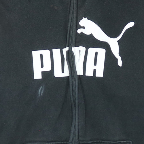 Womens UK Size XL PUMA Black Full Zip Hoodie