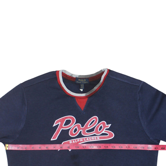 Womens UK Size XL Polo Ralph Lauren Blue Pullover Sweatshirt