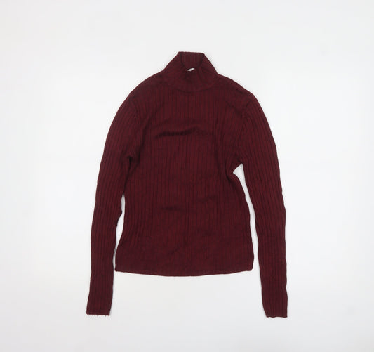 Womens UK Size 12 Pull&Bear Red Pullover Jumper