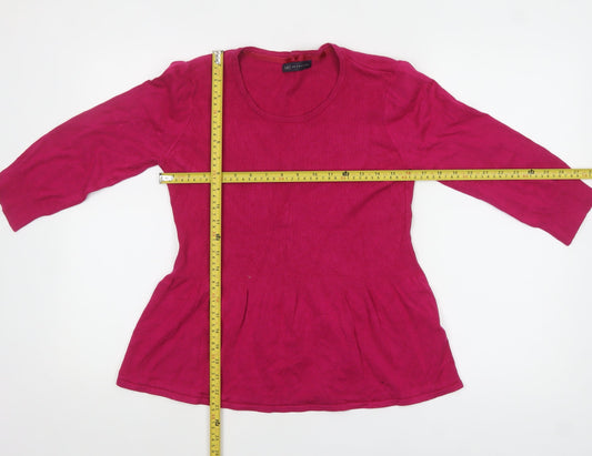 Womens UK Size 12 Marks and Spencer Pink Tunic Jumper