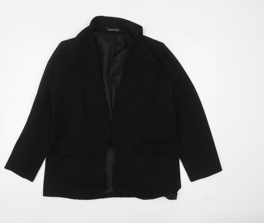 Womens UK Size 12 Boohoo Regular Black Blazer