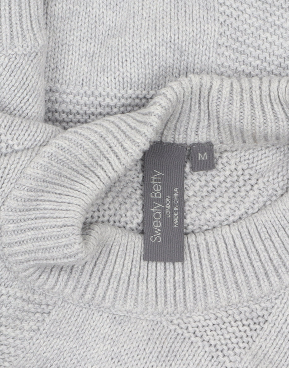Womens UK Size M Sweaty Betty Grey Pullover Jumper