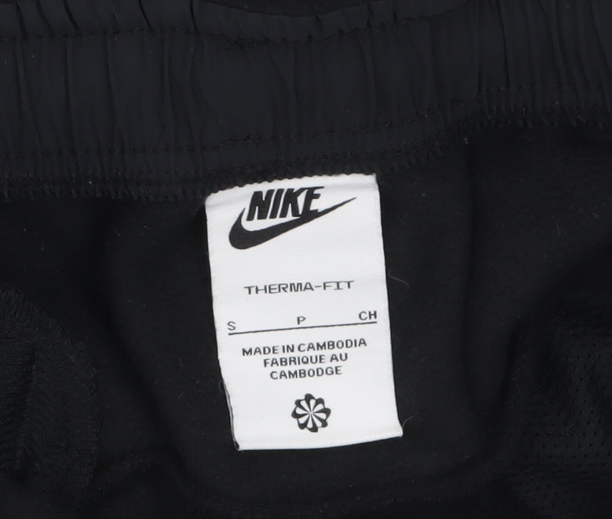 Mens UK Size S Nike Regular Fit Sweatpants Black Trousers
