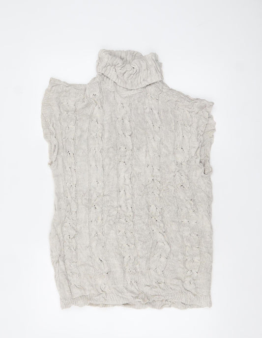 Womens UK Size L Quiz Beige Pullover Jumper