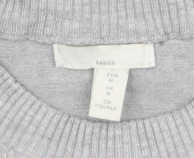 Womens UK Size 12 H&M Grey Pullover Jumper