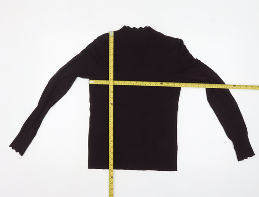 Womens UK Size 8 Warehouse Black Pullover Jumper