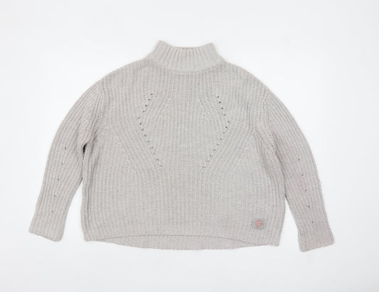 Womens UK Size S Superdry Grey Pullover Jumper