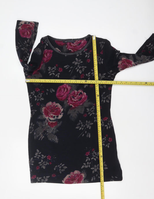 Marks and Spencer Women's Multicoloured Floral Jumper UK 10