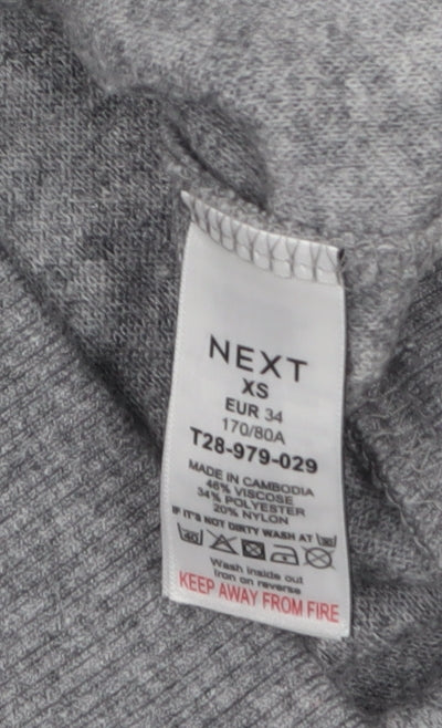 Womens UK Size XS NEXT Grey Pullover Jumper