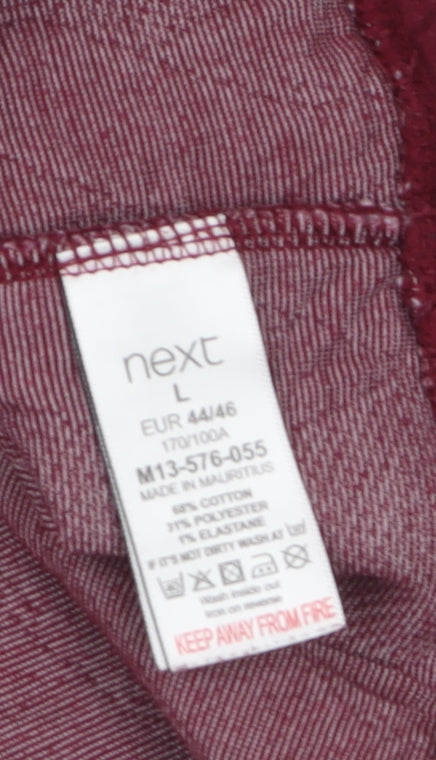 Womens UK Size L NEXT Red Pullover Sweatshirt